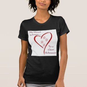 Giant Schnauzer Heart-Tillhören Tee