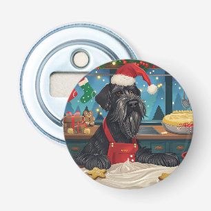 Giant Schnauzer Helgdag Baking: God jul Flasköppnare