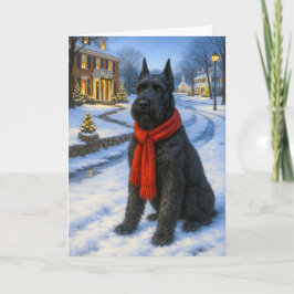 Giant Schnauzer Holiday Helgkort