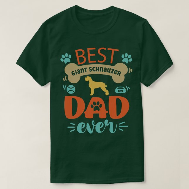 Giant Schnauzer Hund 1 T Shirt (Design framsida)