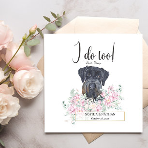 Giant Schnauzer Hund Bröllop Cocktail Napkins Pappersservett