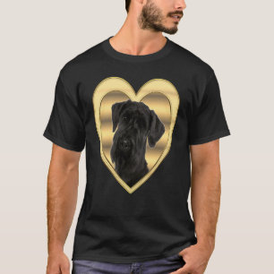 Giant Schnauzer Hund Heart Giant Schnauzer 2 T Shirt