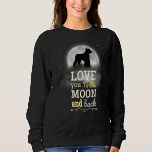 Giant Schnauzer Hund Kärlek till Måne T Shirt