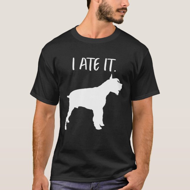 Giant Schnauzer Hund Mamma Owner T Shirt (Framsida)