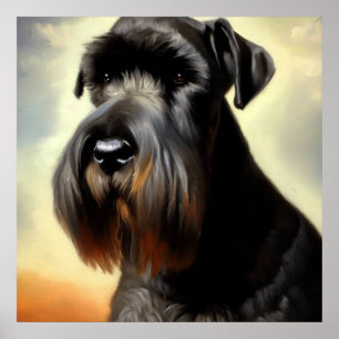 Giant Schnauzer Hund Poster