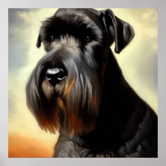 Giant Schnauzer Hund Poster (Framsidan)