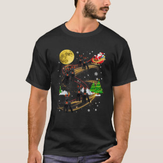 Giant Schnauzer Hund Reindeer God jul Santa T Shirt