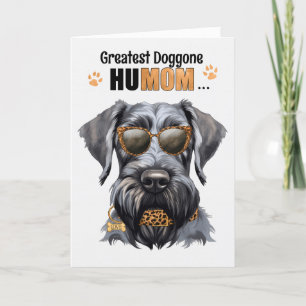 Giant Schnauzer Hund Underbarare HuMOM Mors dag Helgkort