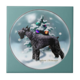 Giant Schnauzer jul Kakelplatta
