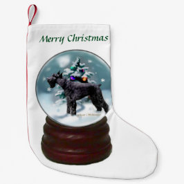 Giant Schnauzer jul Liten Julstrumpa
