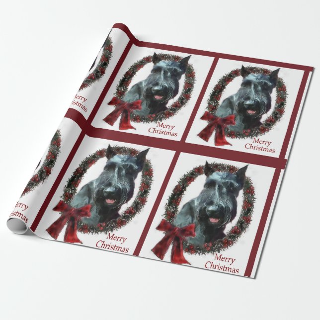 Giant Schnauzer jul Presentpapper (Utrullad)