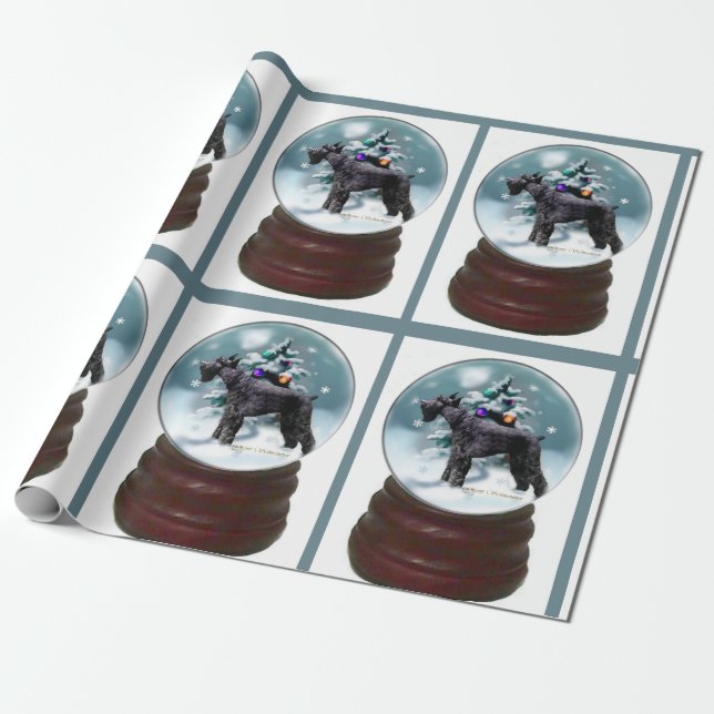 Giant Schnauzer jul Presentpapper (Utrullad)