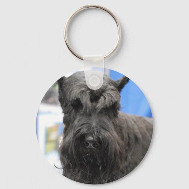 Giant Schnauzer Keychain Nyckelring (Framsida)
