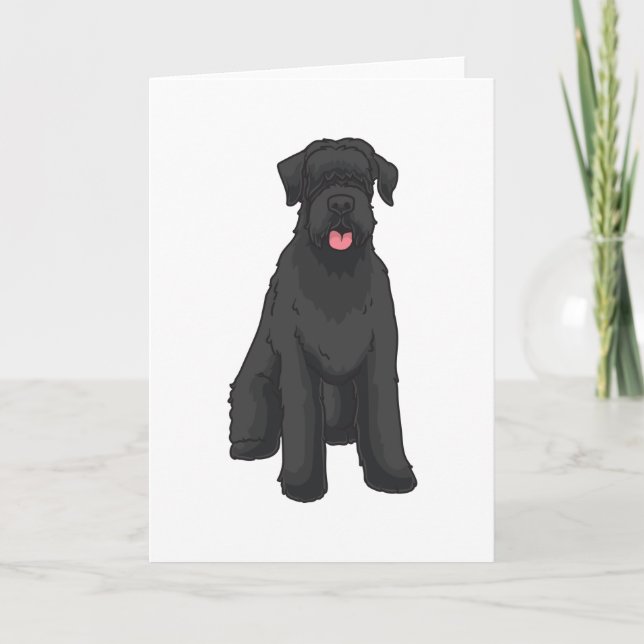 Giant Schnauzer Kort (Framsida)