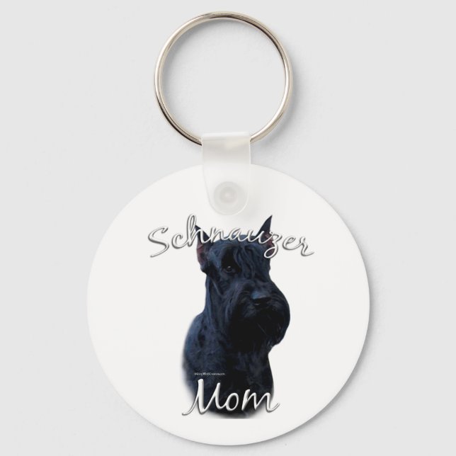 Giant Schnauzer Mamma 2 Nyckelring (Framsida)