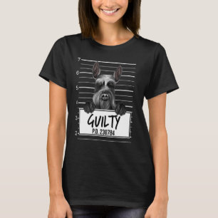 Giant Schnauzer Mugshot Guilty Hund T Shirt