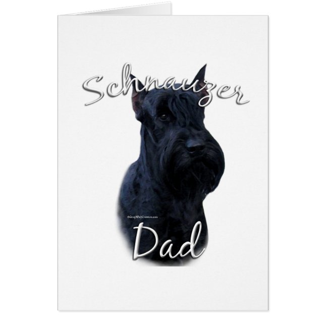Giant Schnauzer Pappa 2 Hälsningskort (Framsidan)