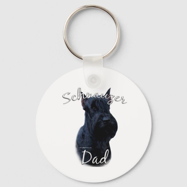 Giant Schnauzer Pappa 2 Nyckelring (Framsida)