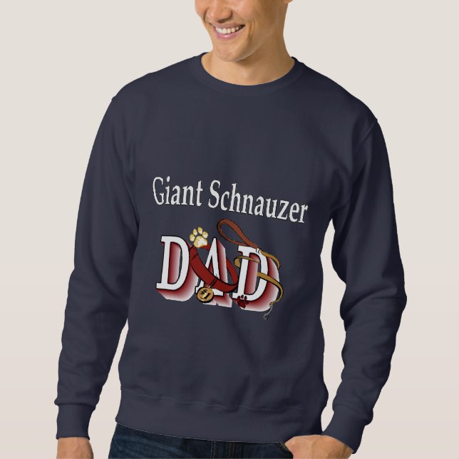 Giant Schnauzer Pappa Gifts Långärmad Tröja (Framsida)