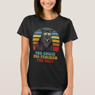 Giant Schnauzer Pro Choice Pro Feminism Pro Hundar T Shirt