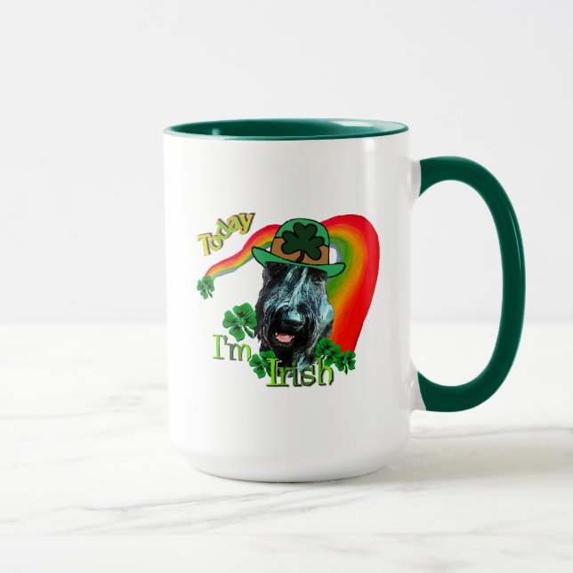 Giant Schnauzer St patricks day Mugg (Höger)
