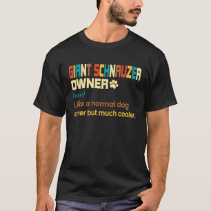 Giant Schnauzer Vintage Retro Hund Pappa T Shirt