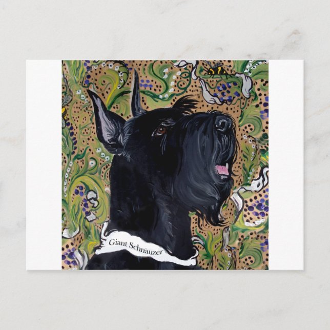 Giant Schnauzers Vykort (Framsida)