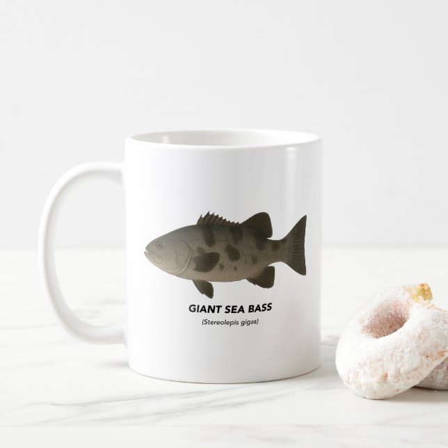 Giant Sea Bass - Marine Animals of California Kaffemugg (Med munk)