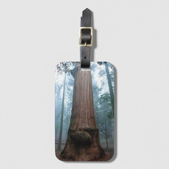 Giant Sequoia Träd in Grant Grove, CA Bagagebricka (Framsida vertikal)