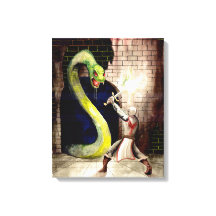 "Giant Serpent" - Originalmålning med fantasi