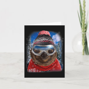 Giant Sloth in Winter Ski Kort