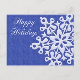 Giant Snowflake-Helgdag Postcar Helg Vykort