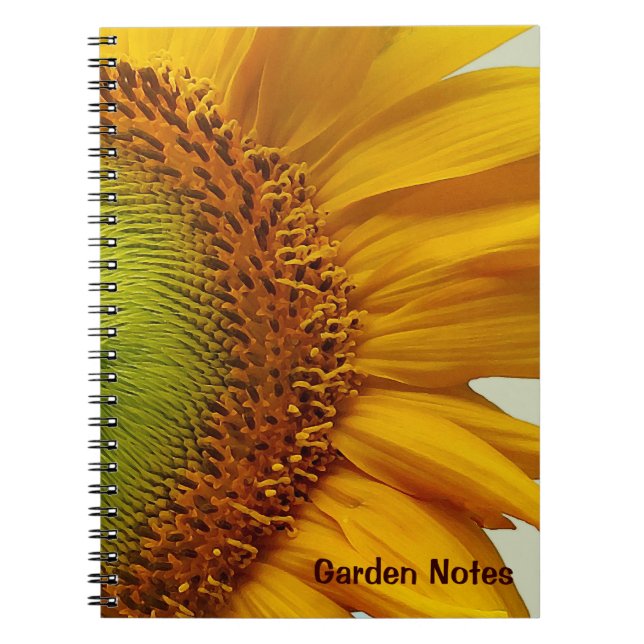 Giant Solros Spiral-bunden bärbar dator Anteckningsbok Med Spiral (Framsidan)