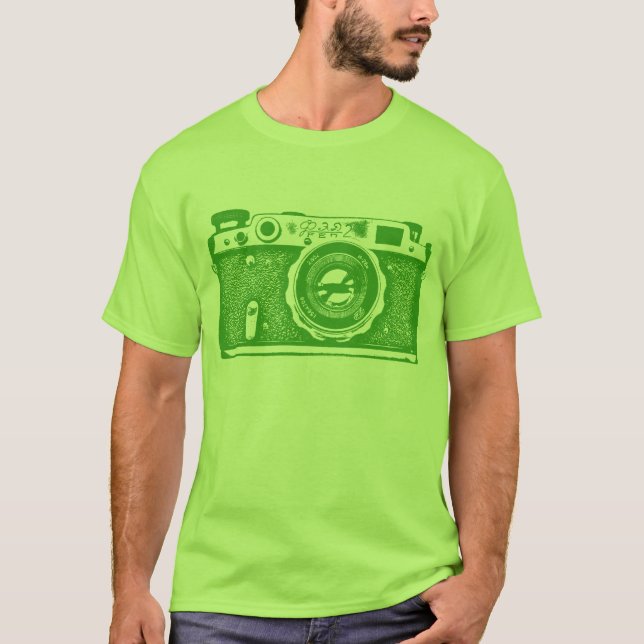 Giant Sovjetkameran - Avocado-Grönten T-shirt (Framsida)