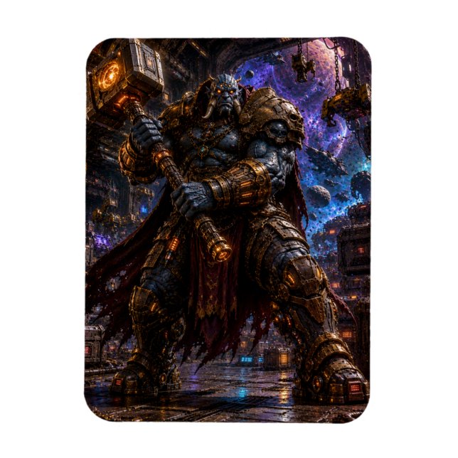 Giant Space Pirate — Hammer Warrior Magnet (Vertikal)