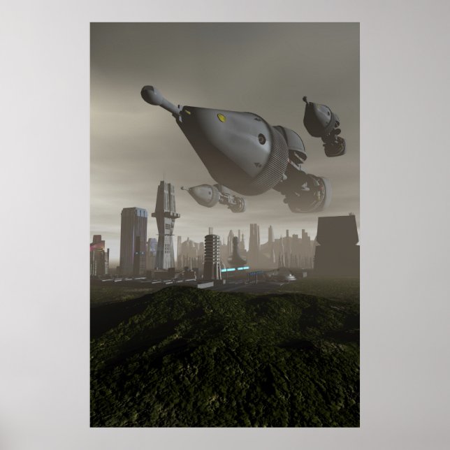 Giant Spacecraft Arrival 2 Poster (Framsidan)