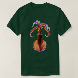 Giant Squid Fringed T Shirt