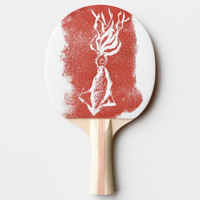 "Giant Squid" Ping Pong Paddle Pingisracket (Baksidan)