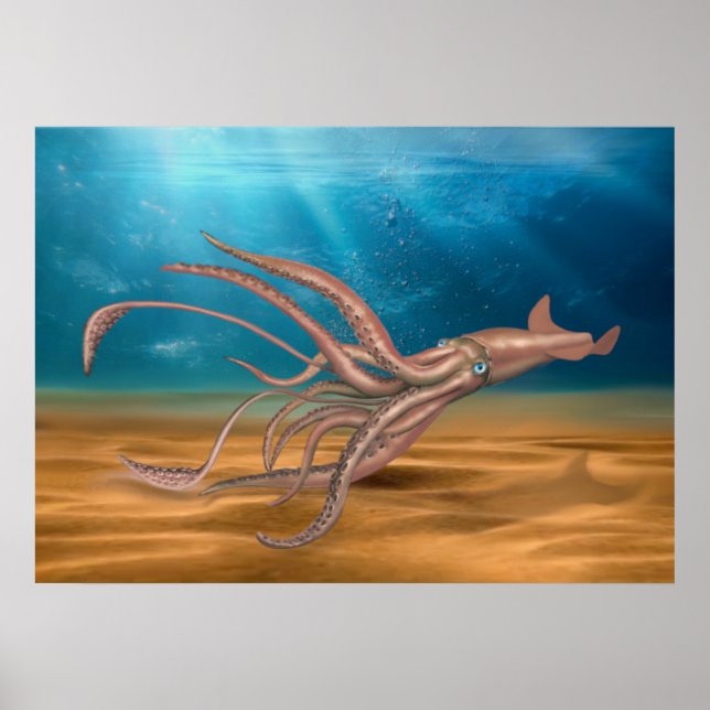 GIANT SQUID POSTER (Framsidan)
