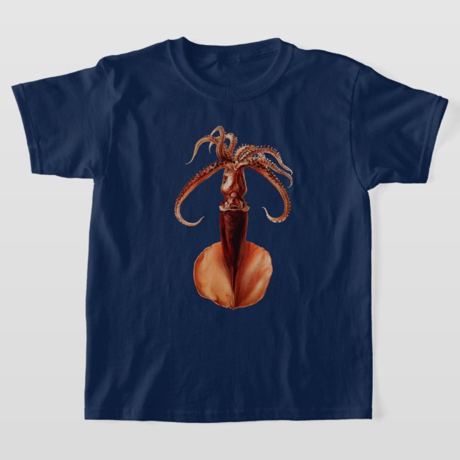 Giant Squid T Shirt (Laydown)