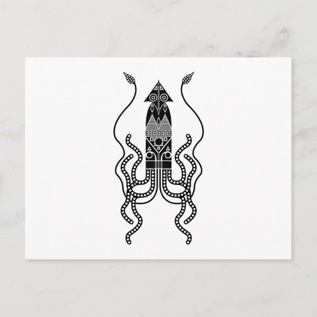 Giant Squid Vykort (Framsida)