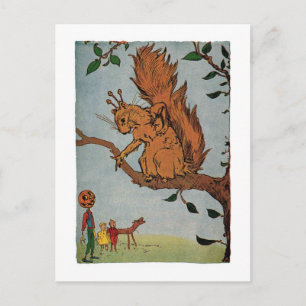 Giant Squirrel, Vintage Little Wizard of Oz Vykort