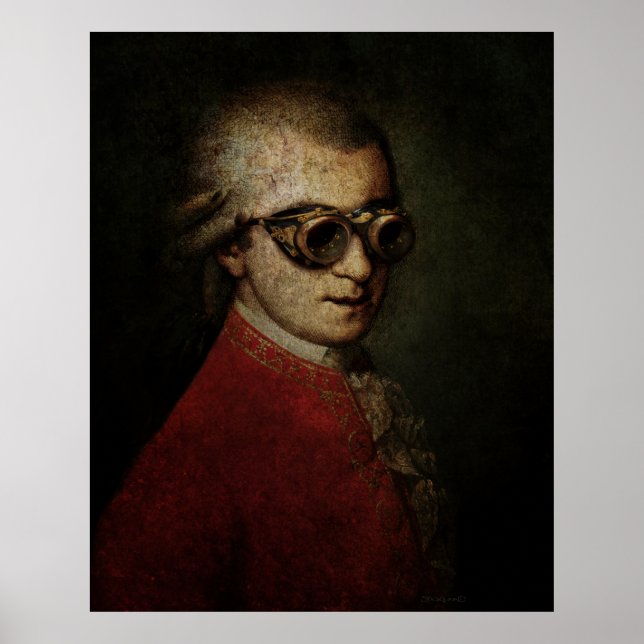 Giant Steampunk Mozart Poster (Framsidan)