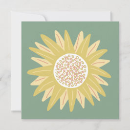 Giant Sunblomma Inbjudningar