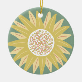 Giant Sunblomma Julgransprydnad Keramik