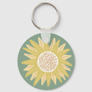Giant Sunblomma Nyckelring