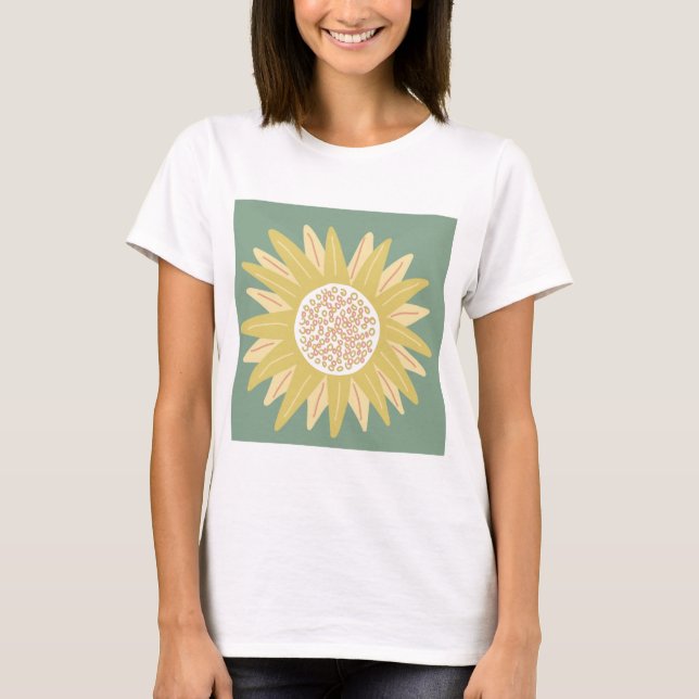 Giant Sunblomma T Shirt (Framsida)