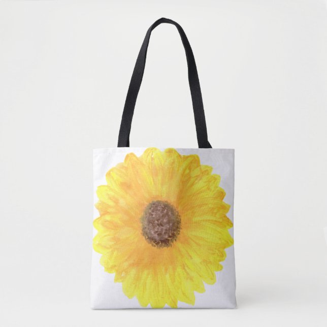 Giant Sunflower Grocery Bag Tygkasse (Framsida)
