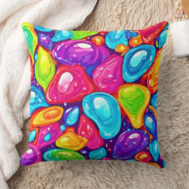 Giant Tårar: Vibrant Art Stil Kudde (Filt)