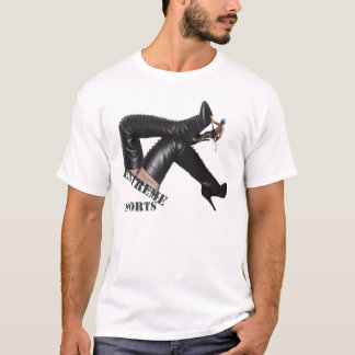 Giant Thigh HIgh Boots klättrades upp Tee